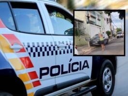 Moradora com arma em punho enfrenta ladrão no telhado e cena viraliza em Cuiabá; veja vídeo