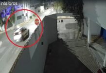 Vídeo – Motorista atropela motociclista, foge sem prestar socorro e acaba preso