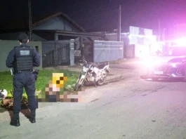 Foragido tenta fugir da PM, é perseguido e acaba preso com drogas em Lucas do Rio Verde