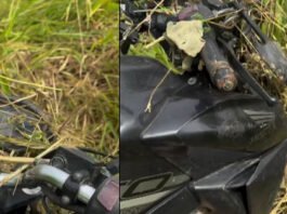 Motocicleta de entregador é encontrada abandonada às margens da MT-325 em Alta Floresta