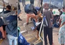 VÍDEOS: Homem é detido por populares após assediar adolescente dentro de ônibus