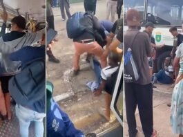 VÍDEOS: Homem é detido por populares após assediar adolescente dentro de ônibus