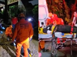 Mulher cai de ponte sobre o Rio Coxipó durante acidente em Cuiabá; veja vídeo
