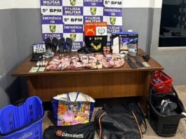 VÍDEO: Ladrões fazem arrastão, roubam PlayStation e levam 15 kg de picanha de mercado em Rondonópolis