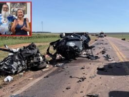 Casal de Porto Velho morre após carro ser prensado entre caminhões na BR-364