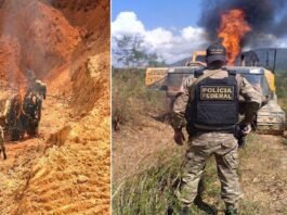 PF, Ibama e Funai apreendem ouro, inutilizam equipamentos e causam prejuízo milionário a garimpeiros ilegais
