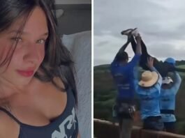 Novo vídeo mostra momento exato da queda de mulher que foi lançada sem corda em rope jump