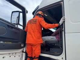 Motorista de 55 anos é encontrado morto dentro de caminhão na BR-364 em Campo Novo do Parecis