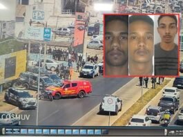 Bandidos agrediram vítimas com socos, coronhadas e golpe de facão; grávida foi feita refém