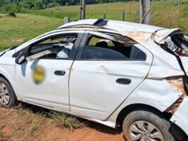 Motorista falece após capotar carro na MT-206 entre Alta Floresta e Paranaíta
