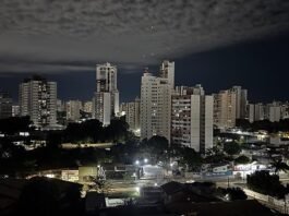 Chuva forte chega a Cuiabá e temperatura despenca no fim de semana