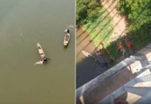Mulher cai da Ponte Sérgio Motta em Cuiabá; veja vídeos