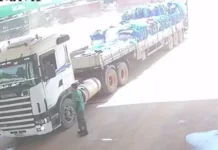 Caminhoneiro abastece R$ 1,5 mil em diesel e deixa posto sem pagar em Nova Mutum