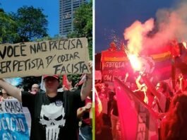 Professores e estudantes transformam campus da UFMT em palco de manifestação pró-Lula